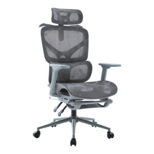 Офис стол Vigo mesh, сив цвят, 52x70x118-124 см