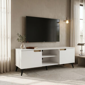 Kemvio sonoma-white TV шкаф 120x38x44см