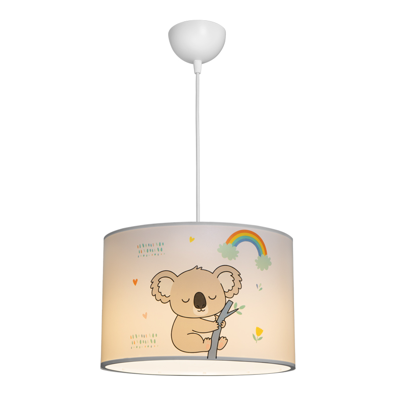 Детска плафонна лампа Koala led E27 многоцветна PVC Φ30x20см - Image 3