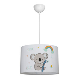Детска плафонна лампа Koala led E27 многоцветна PVC Φ30x20см