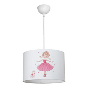 Детска плафонна лампа Ballerina led E27 многоцветна PVC Φ30x20см