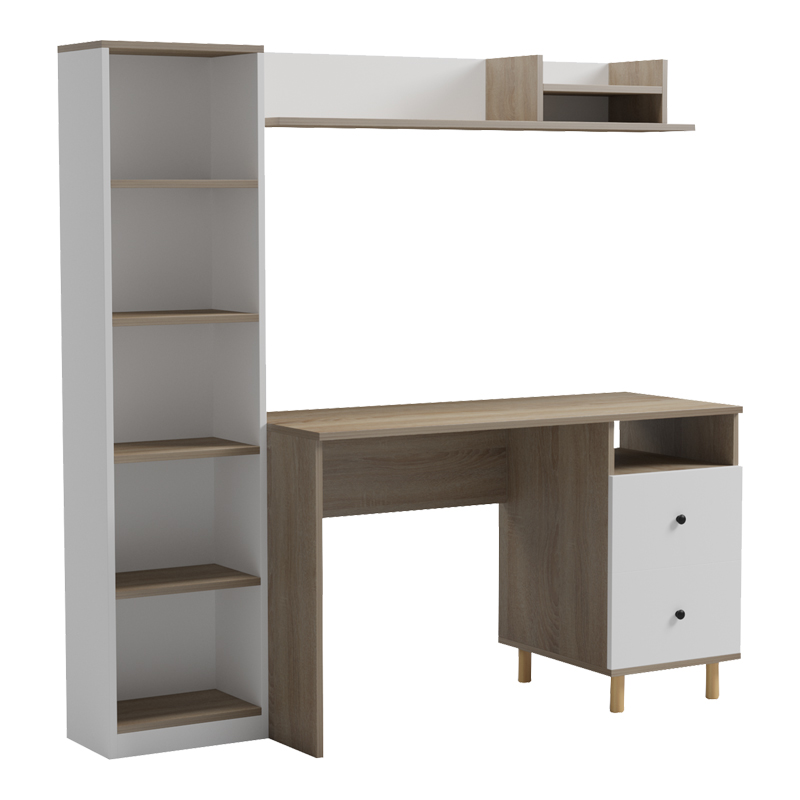 Офис композиция Kontor sonoma-white 120x50x160см
