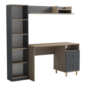 Композиция за бюро Kontor sonoma-antracit 120x50x160см