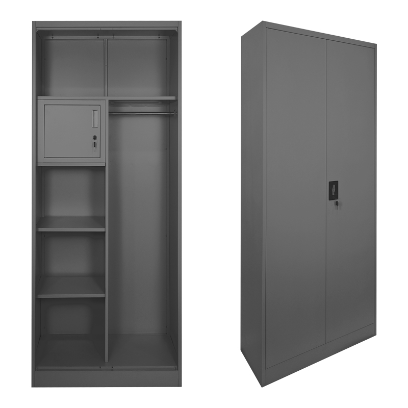 Метален гардероб Zogi с антрацитна преграда 70x40x180см