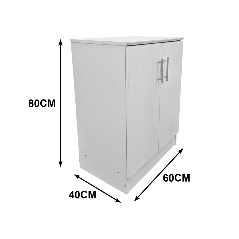 Шкаф за обувки Souken 6 чифта бял 60x40x80см - Image 5