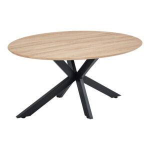 Маса Makrey sonoma MDF - черни метални крака 160x90x75см