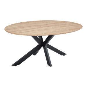 Маса Makrey sonoma MDF - черни метални крака 180x90x75см