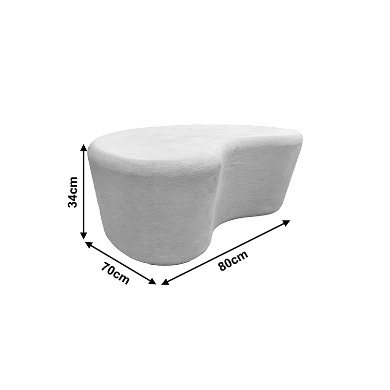 Холна маса Fedris MDF бяла 80x70x34см - Image 5
