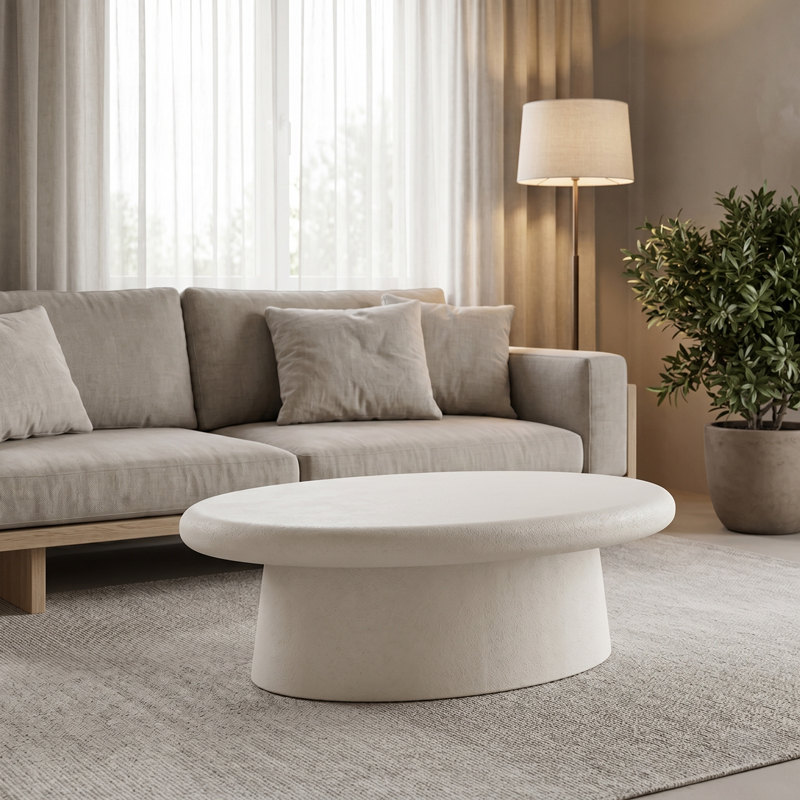 Холна маса Herona MDF бяла 100x60x32см