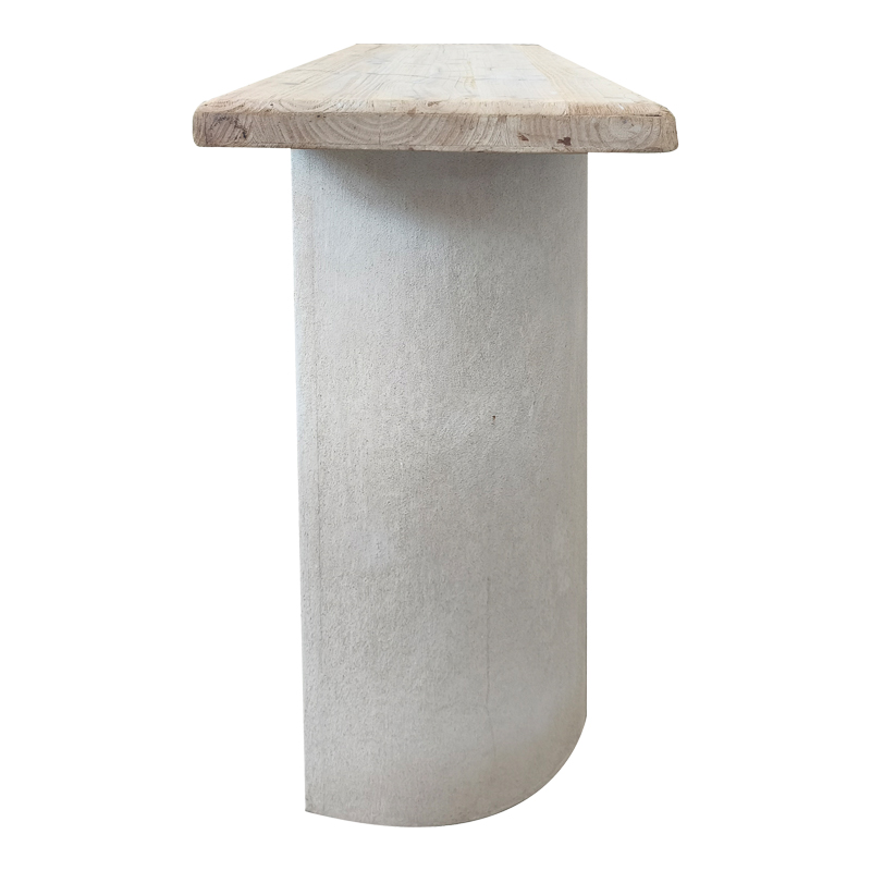 Конзола Jeckie ела-MDF дъб-бял 120x38x80см - Image 4