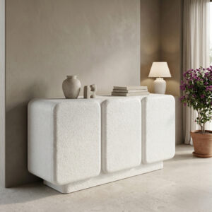Kooldio MDF бял бюфет 120x37.5x69см
