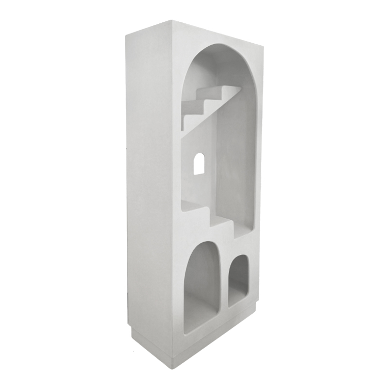 Библиотека-рафт Boolten MDF бяла 80x38x190 см - Image 2