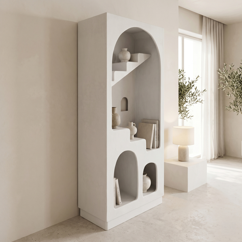 Библиотека-рафт Boolten MDF бяла 80x38x190 см