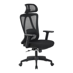 Офис стол Magida mesh черен, 58.5x66x115-125 см