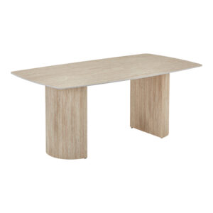 Маса Loosir от MDF-пясъчник с травертинова имитация 180x90x74см