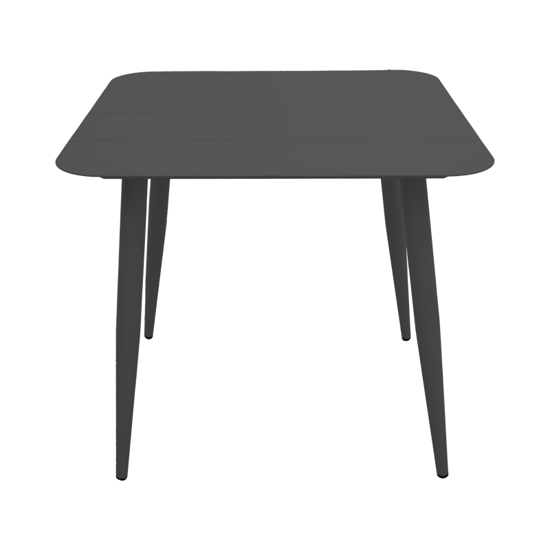 Трапезна маса Heven Vista комплект от 3 части, черен алуминий 80x80x72см - Image 6