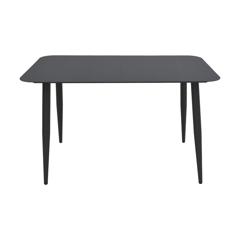 Трапезна маса Heven Vista комплект от 5 части, черен алуминий 120x70x72см - Image 6