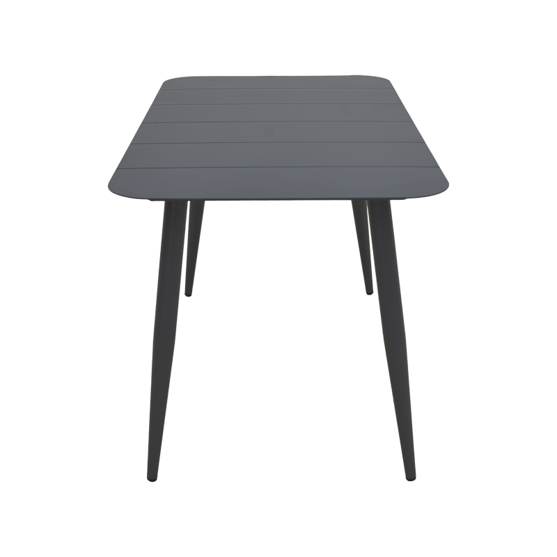 Трапезна маса Heven Vista комплект от 5 части, черен алуминий 120x70x72см - Image 7