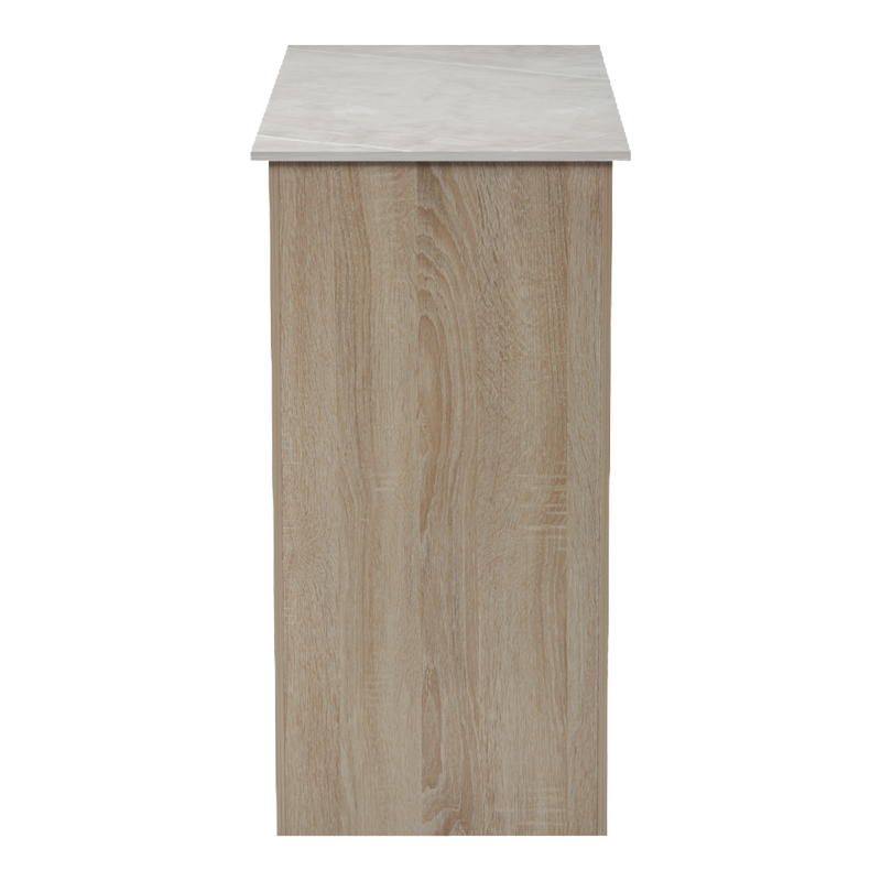 Бар маса Riff sonoma-beige мраморна повърхност 120x55x105см - Image 4