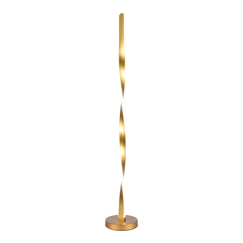 LED подова лампа Jounko златиста метална, Φ20x130 см - Image 3
