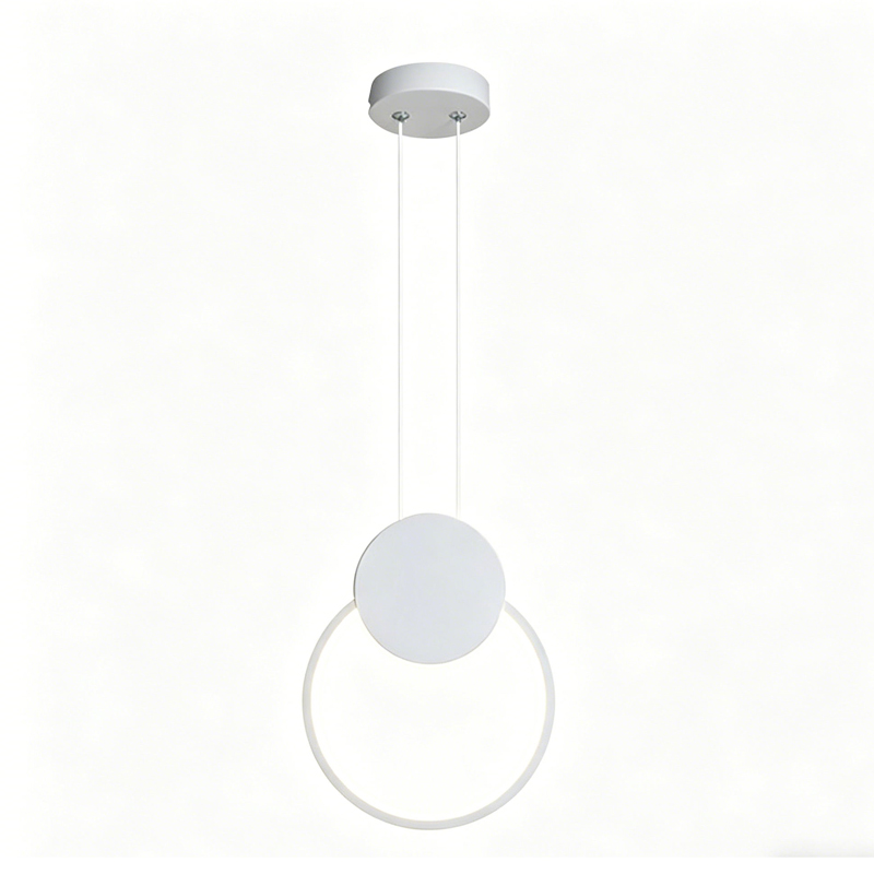 Таванна лампа Ganden led бял метал Φ26.5x20см - Image 3