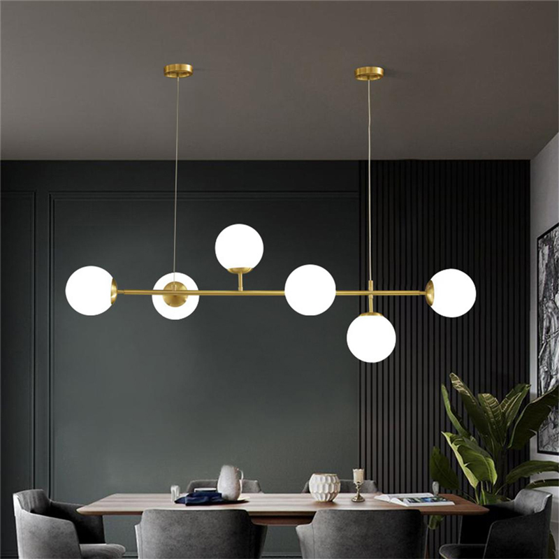 LED таванна лампа Bemfy златиста метална, 120x15x15см