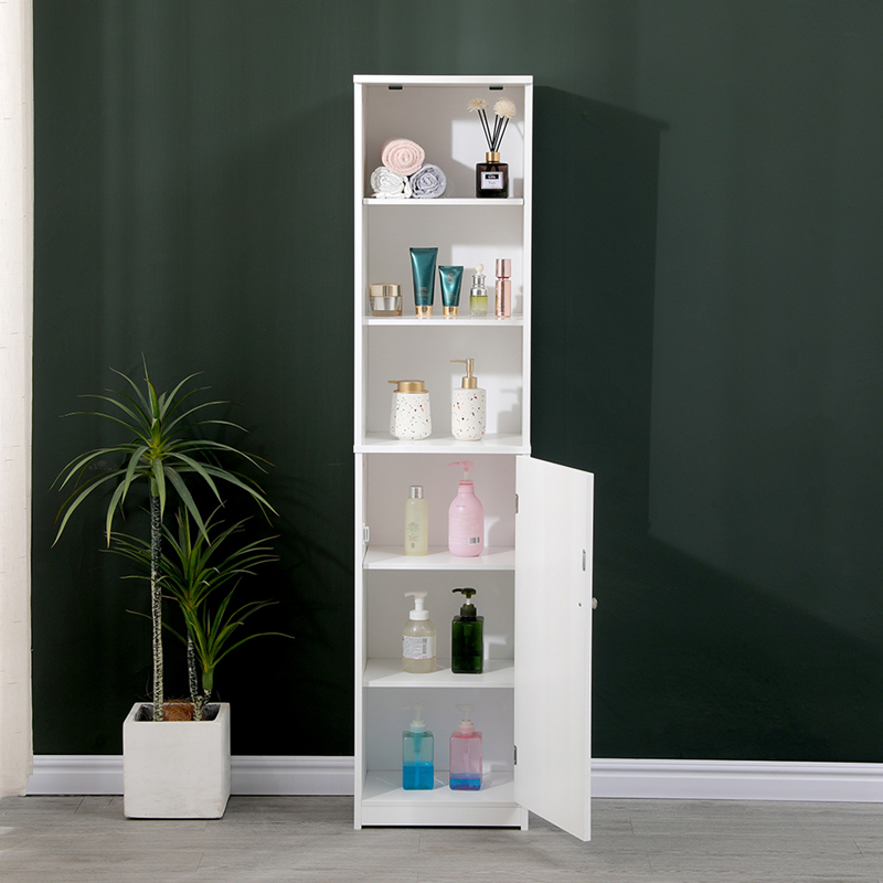 Desilia MDF бял колонен шкаф 37x30x160см - Image 2