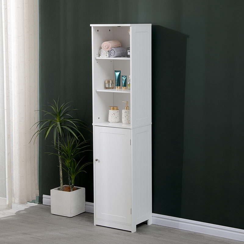 Desilia MDF бял колонен шкаф 37x30x160см - Image 4