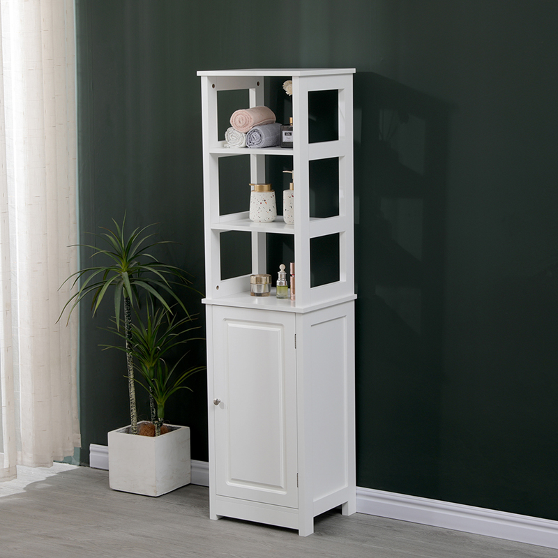 Larben MDF бял шкаф 40x33x150см - Image 4