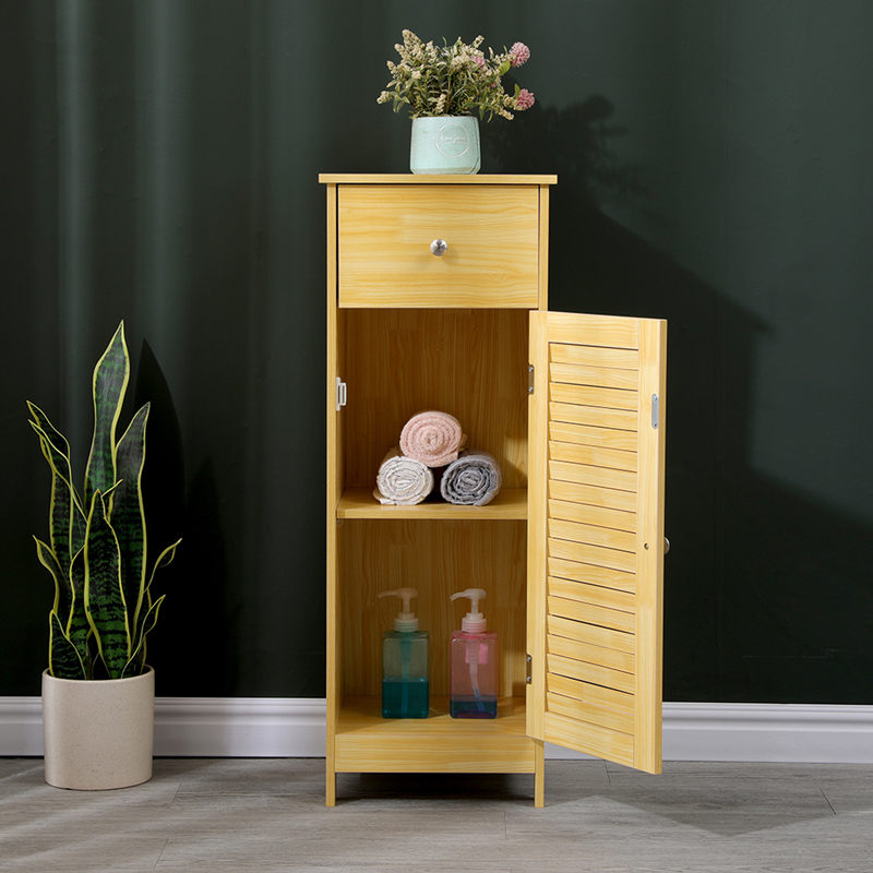 Шкаф Chesy от MDF в естествен цвят 32x30x87см - Image 3