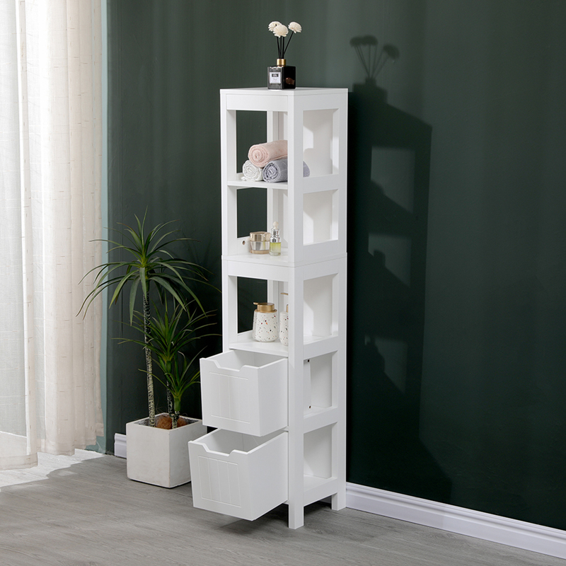 Kelby MDF бял колонен шкаф 30x30x144 см - Image 2