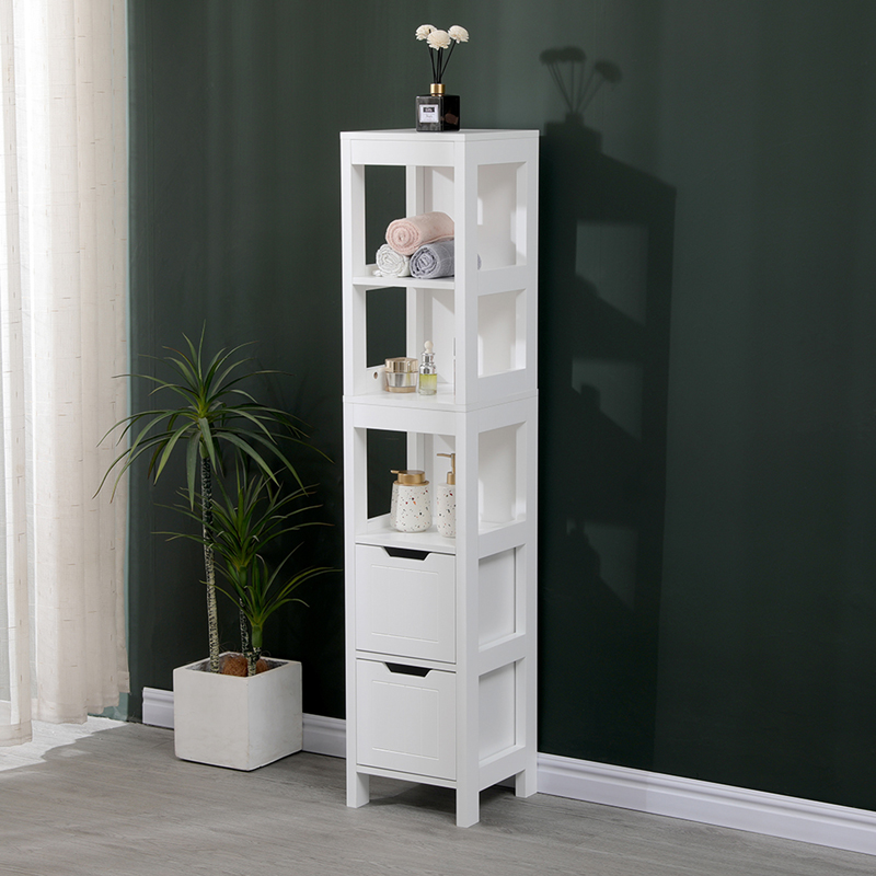 Kelby MDF бял колонен шкаф 30x30x144 см - Image 3