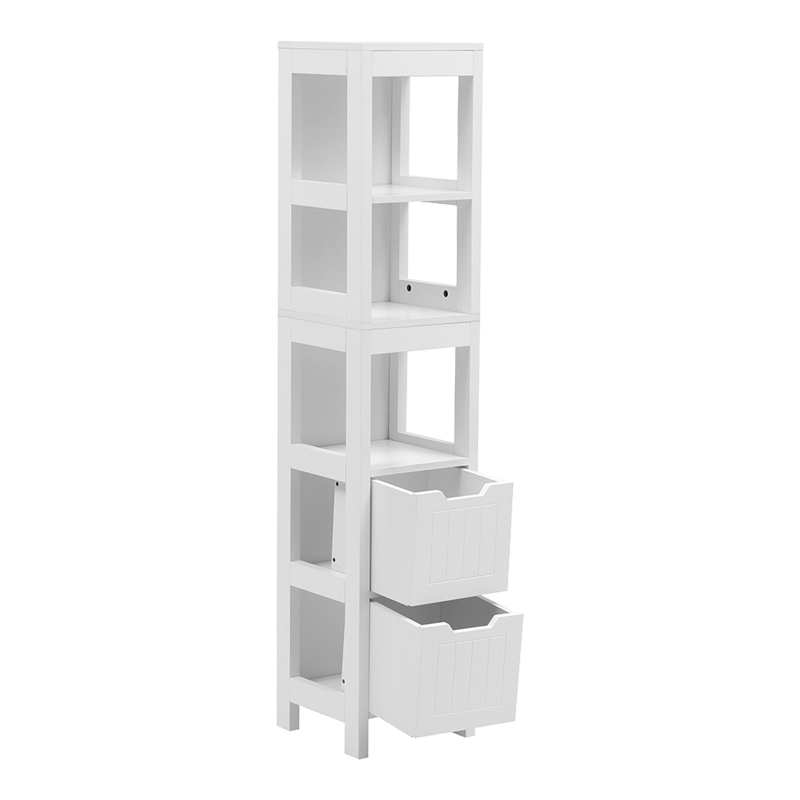 Kelby MDF бял колонен шкаф 30x30x144 см - Image 4