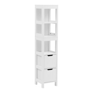 Kelby MDF бял колонен шкаф 30x30x144 см