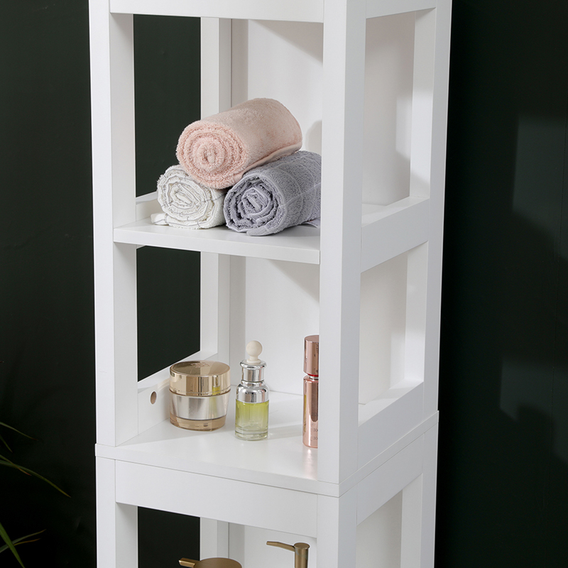 Kelby MDF бял колонен шкаф 30x30x144 см - Image 6