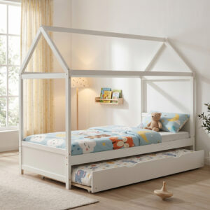 Детски легла DreamHouse Montessori бор бяло 90x190см