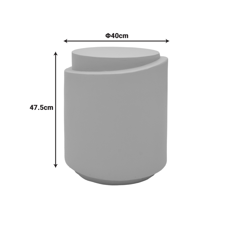 Странична масичка Fortox MGO капучино Φ40x49.5см - Image 5
