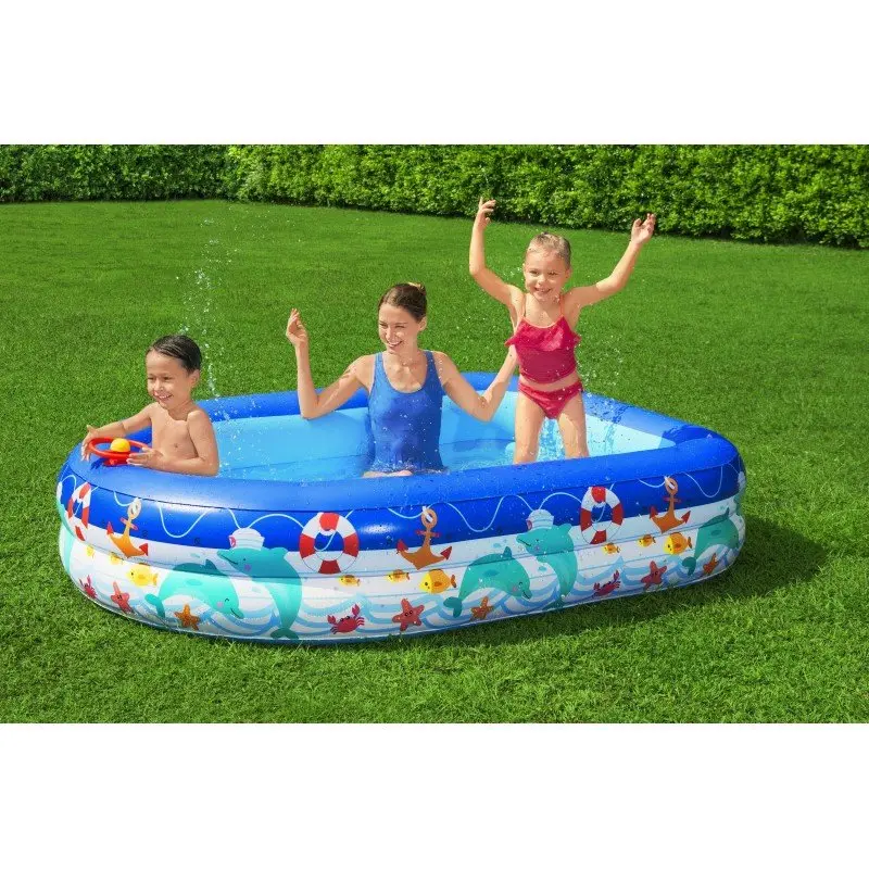 Детски надуваем басейн с подвижен сенник 2.13m x 1.55m x 1.32m - Image 4