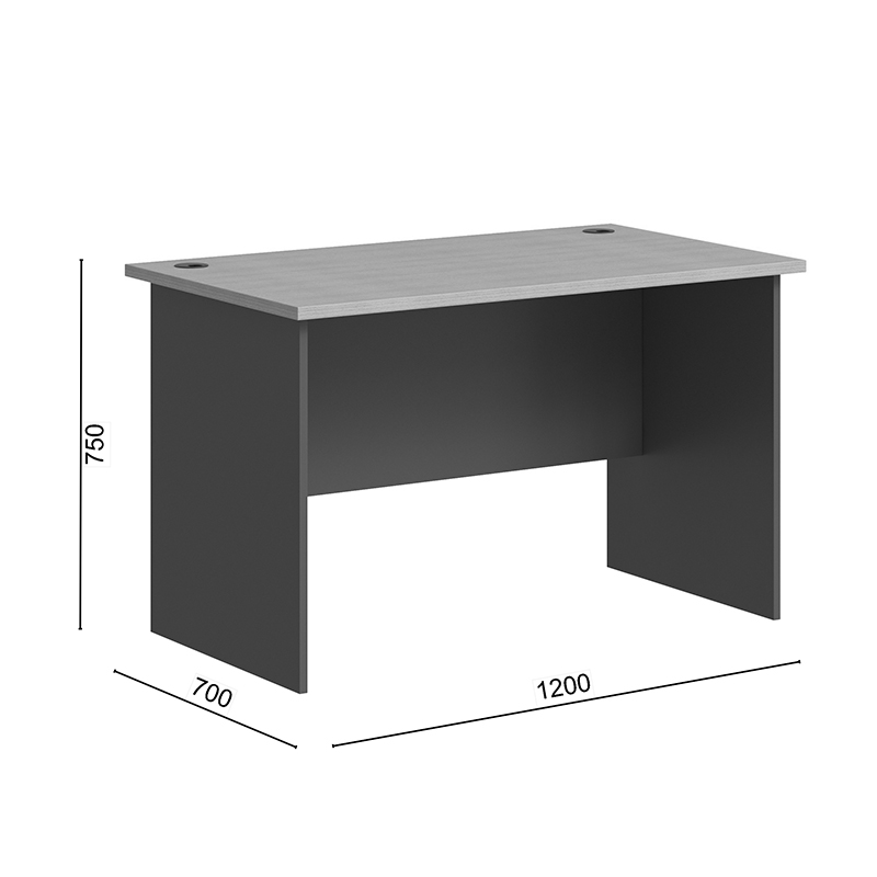 Професионално бюро Fesialo цвят натурален антрацит, 120x70x75 см - Image 6