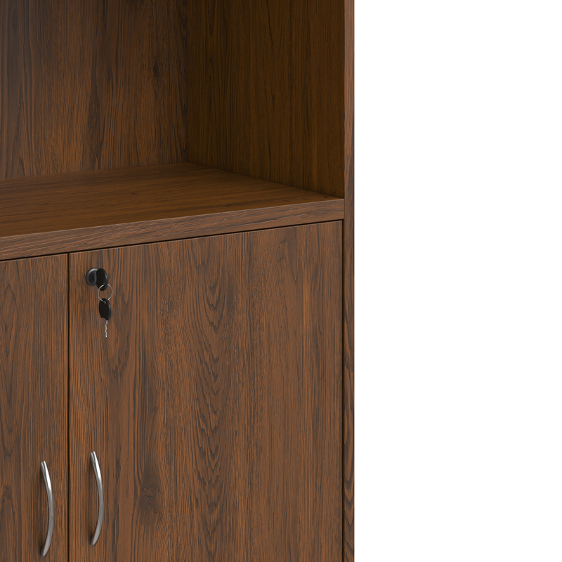 Професионална офис библиотека Fesialo венге 80x40x180см - Image 7