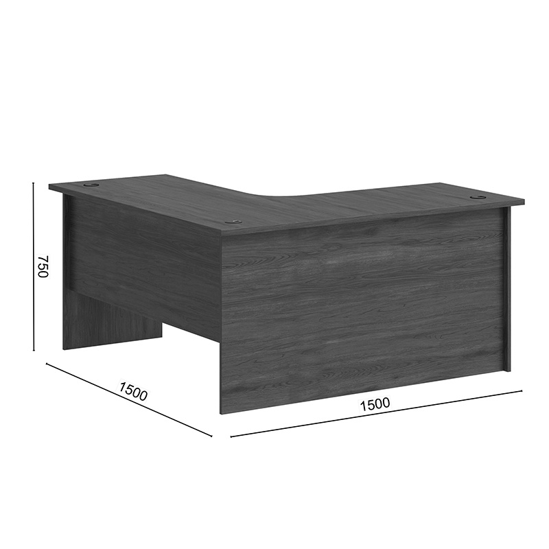 Ъглово офис бюро професионално ляво ъглово Fesialo венге 150x150x75см - Image 5