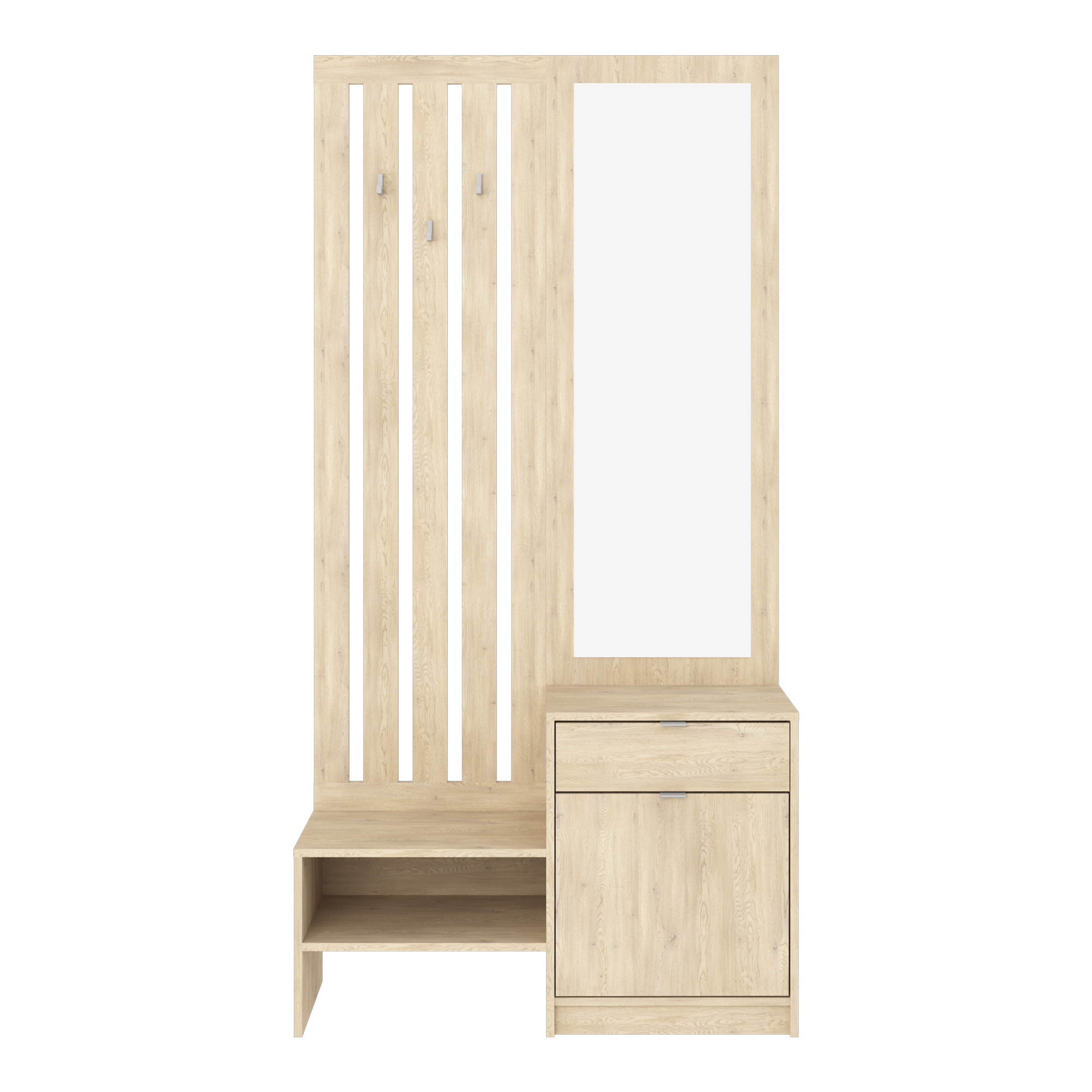 Мебел за антре с огледало Citra sonoma 100x34.3x199.5см - Image 2