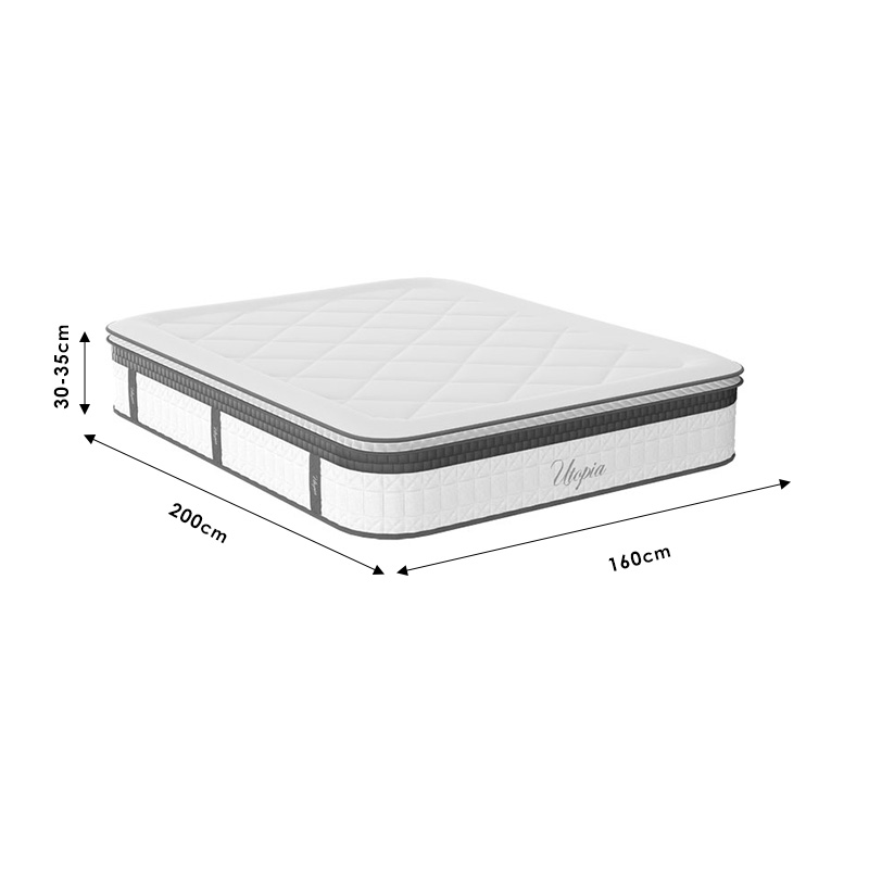 Легло с матрак Olympus Utopia венге 160x200см - Image 10