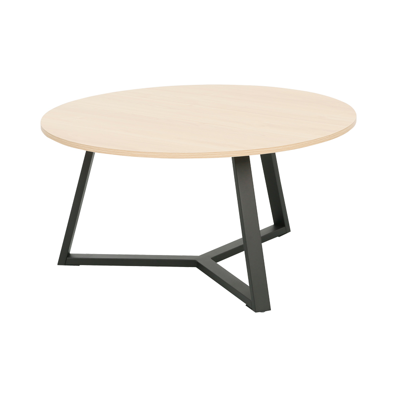 Масичка за кафе Berton cappuccino с черен метал Φ80x40см - Image 3