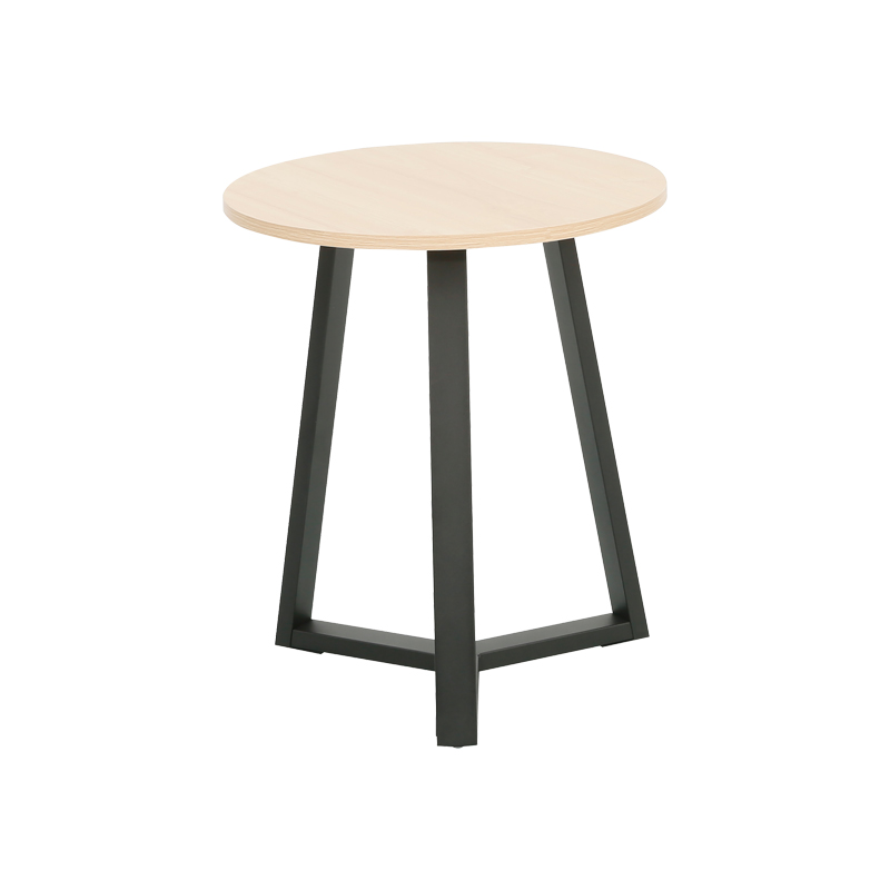Странична масичка Berton cappuccino с черен метал Φ45x52см - Image 3