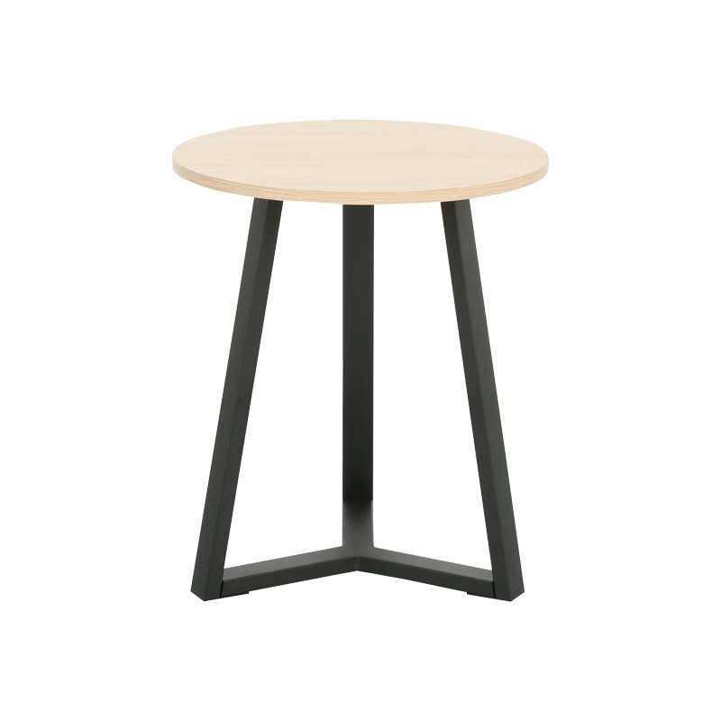 Странична масичка Berton cappuccino с черен метал Φ45x52см - Image 4