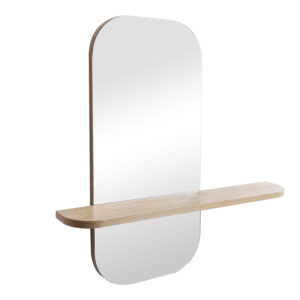Огледало Lunaria от MDF в естествен нюанс 60x11.5x60см