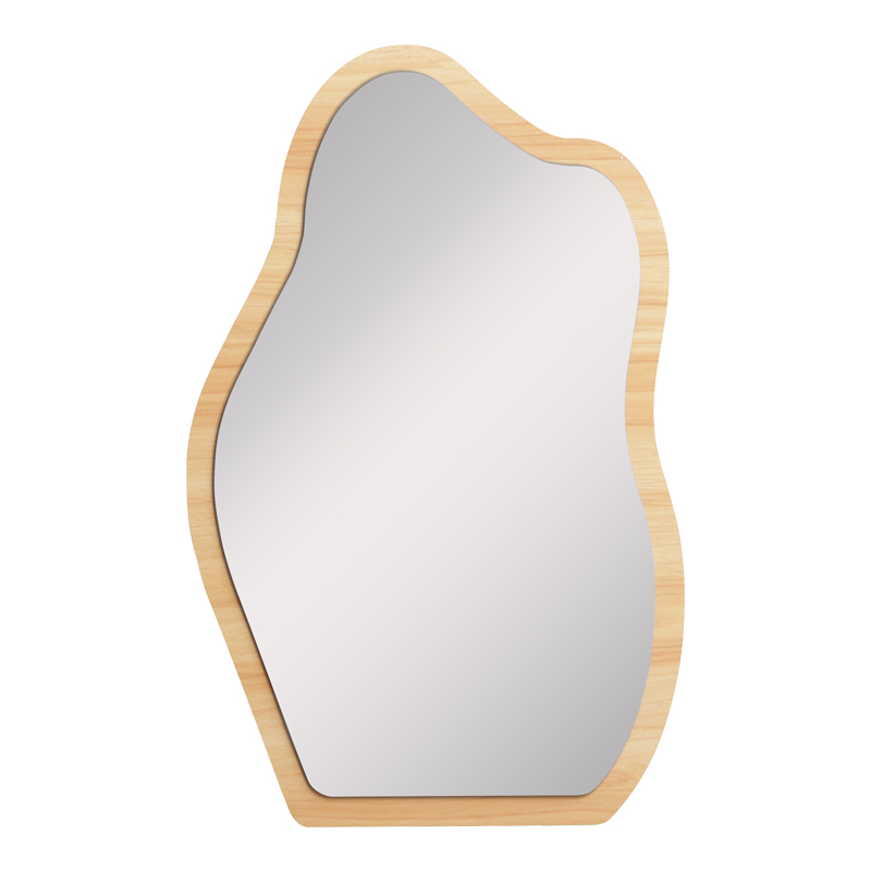 Огледало Evanthia от MDF в естествен нюанс 36x1.2x56 см - Image 3