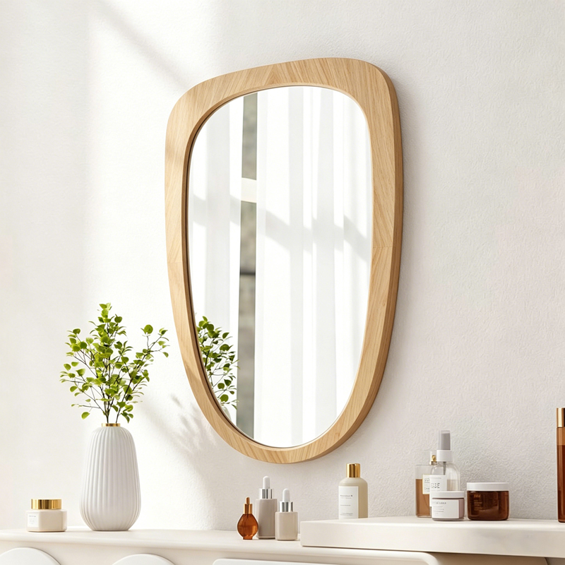 Огледало Phaedra MDF в естествен нюанс 74x2.5x120 см - Image 2