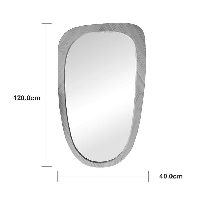 Огледало Phaedra MDF в естествен нюанс 74x2.5x120 см - Image 4